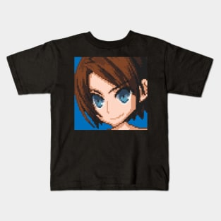 Resident Evil Jill Valentine Pixel Art Kids T-Shirt